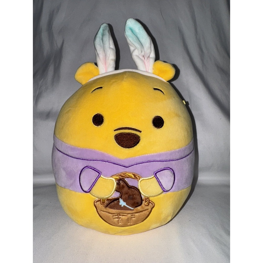 New original Squishmallow Disney Winnie the Pooh Easter bunny plush toy,‎ 10 in